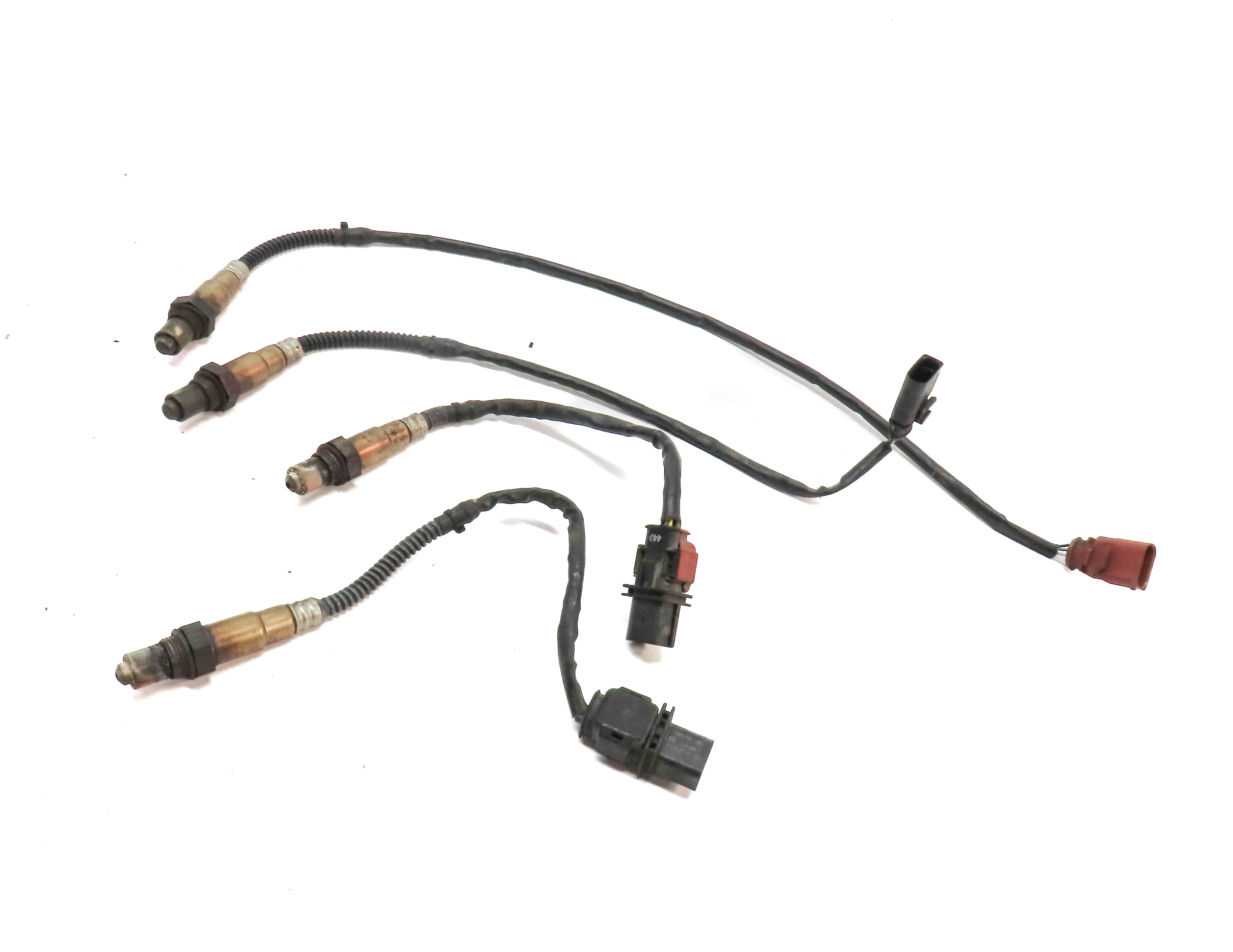 2010 PORSCHE CAYENNE (957) 3.6L (VR6) ENGINE OXYGEN LAMBDA PROBE SENSOR SET/4 — exact item pictured